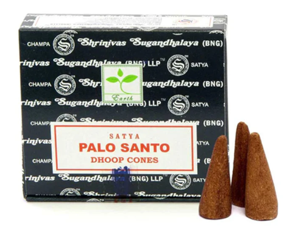 Satya Palo Santo Dhoop Cones (12 conos)