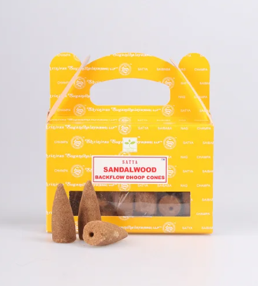 Conos de Incienso para Fuentes - SATYA Sandalwood